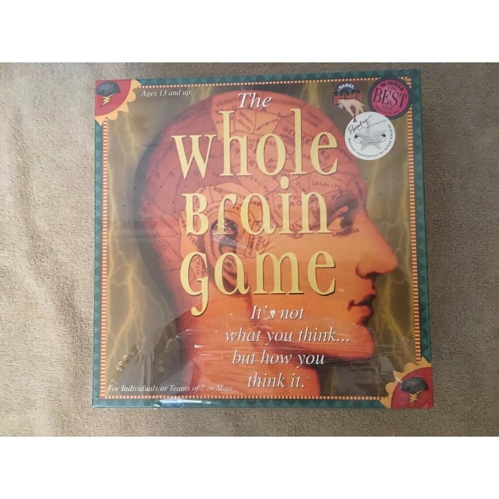New The‎ Whole Brain Game - Sealed Complete - Ages 13+ Individuals and Team Game